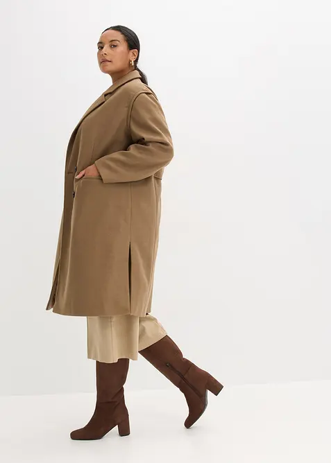 Cappotto morbido con maniche staccabili, bonprix