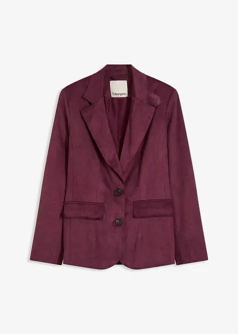 Blazer in similpelle scamosciata, bonprix
