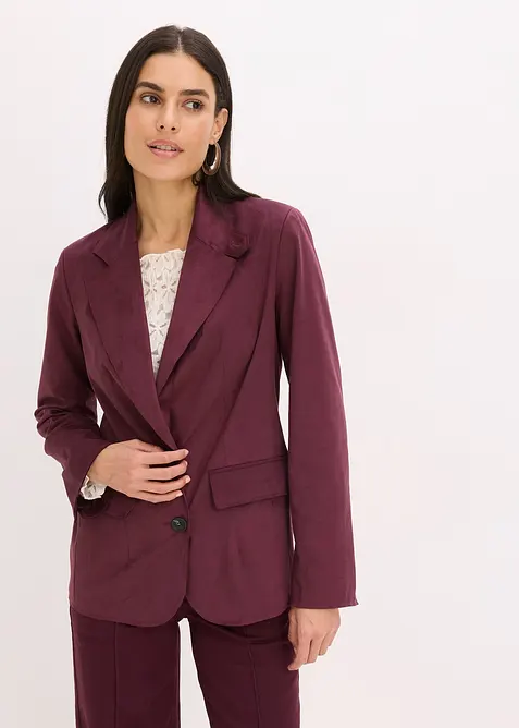 Blazer in similpelle scamosciata, bonprix