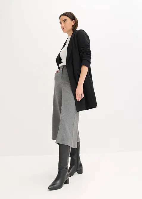 Maglione a mezze maniche con paillettes e filato lucido, bonprix