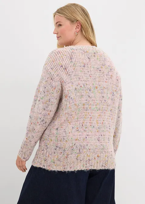 Maglione oversize in filato bouclé, bonprix