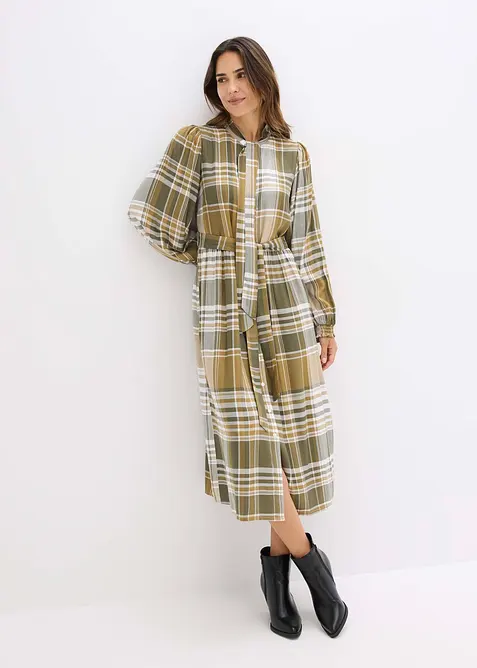 Abito midi con fiocco, bonprix