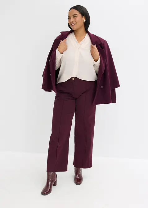 Camicetta di chiffon con ruches, bonprix