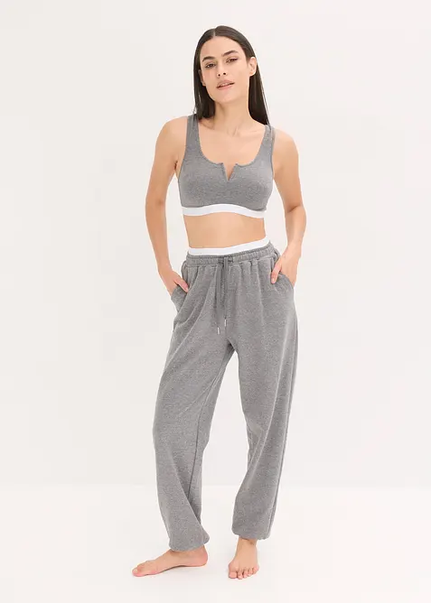 Pantaloni loungewear in felpa con tasche, bonprix