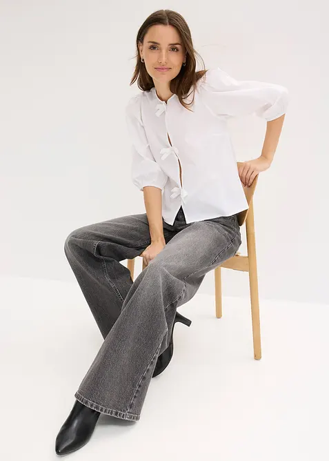 Blusa con fiocchi, bonprix