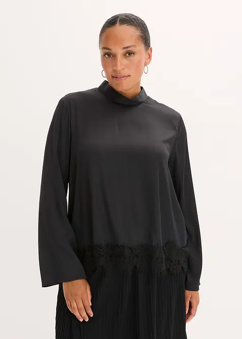 Blusa in satin fluente, bonprix