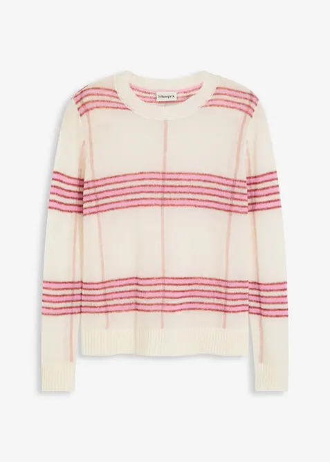 Maglione largo con lana e alpaca, bonprix