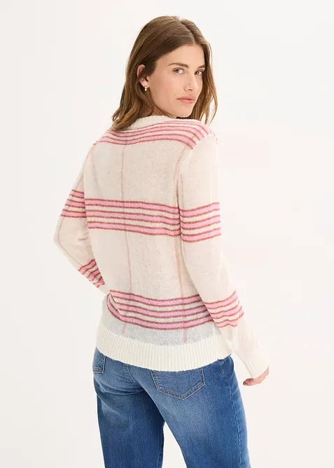 Maglione largo con lana e alpaca, bonprix