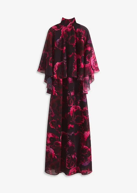 Abito lungo in fine chiffon, bonprix