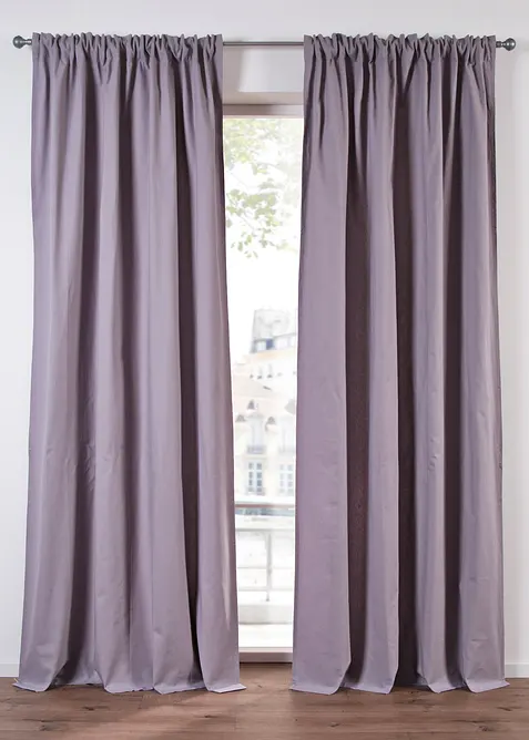 Tenda in cotone biologico normale e extra lunga (pacco da 1), bonprix