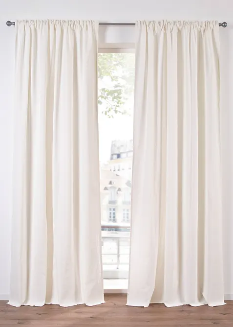 Tenda in cotone biologico normale e extra lunga (pacco da 1), bonprix