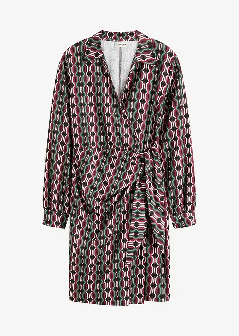 Abito a portafoglio in jersey strutturato, bonprix