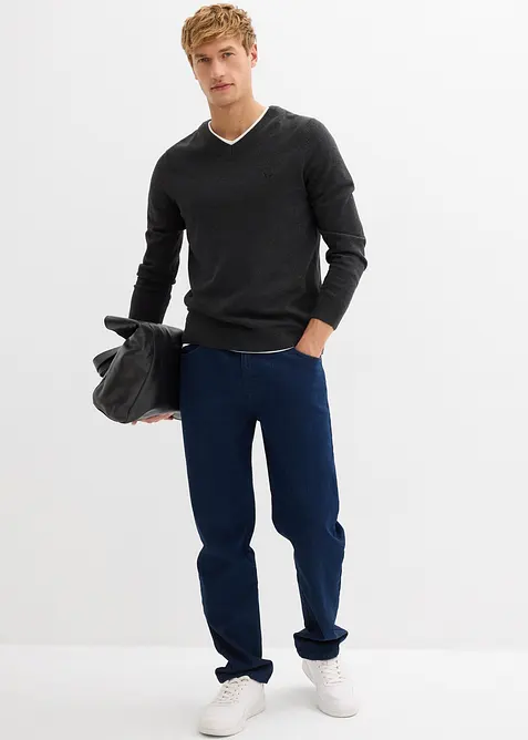 Maglione in filato fine con cotone, bonprix