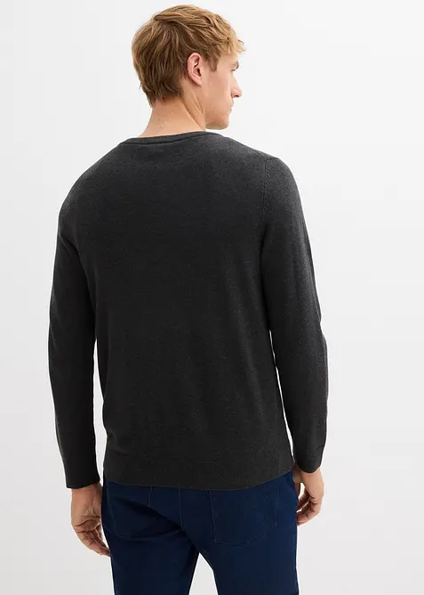 Maglione in filato fine con cotone, bonprix