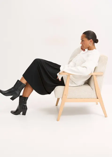 Maglione con volant, bonprix