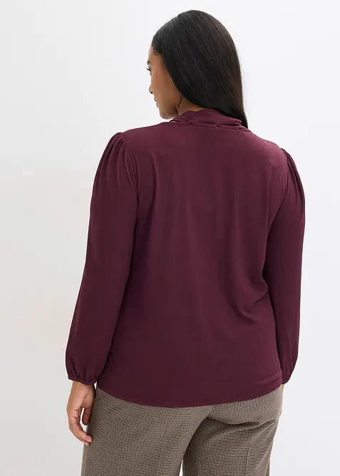 Maglia strutturata con fiocco staccabile, bonprix