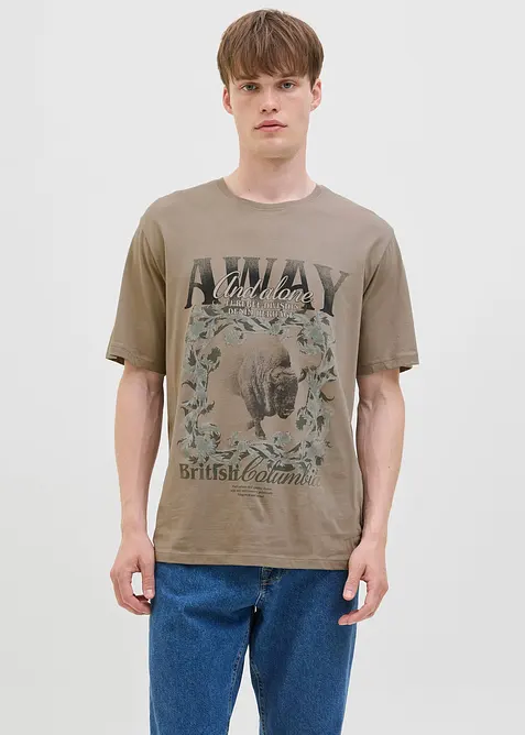 Maglia lunga in puro cotone biologico, J&J Rebel