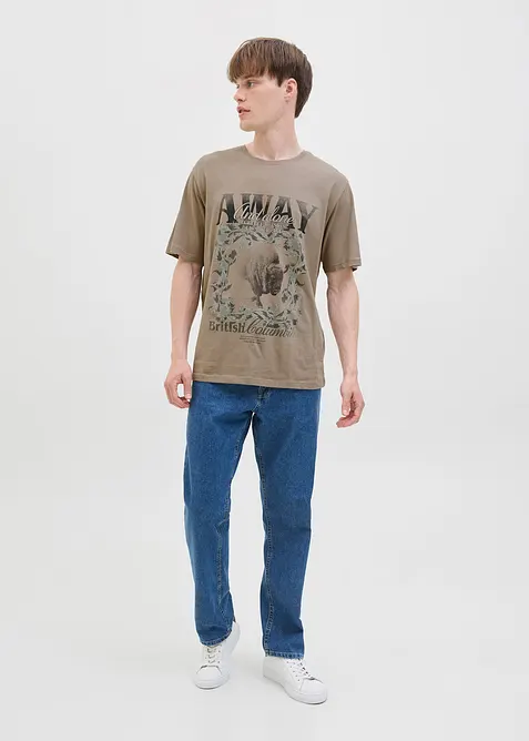 Maglia lunga in puro cotone biologico, J&J Rebel