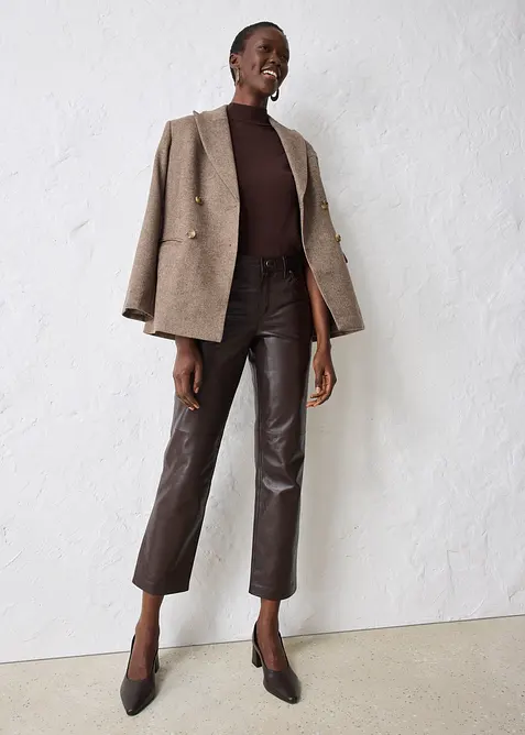 Pantaloni in nappa d'agnello, bonprix