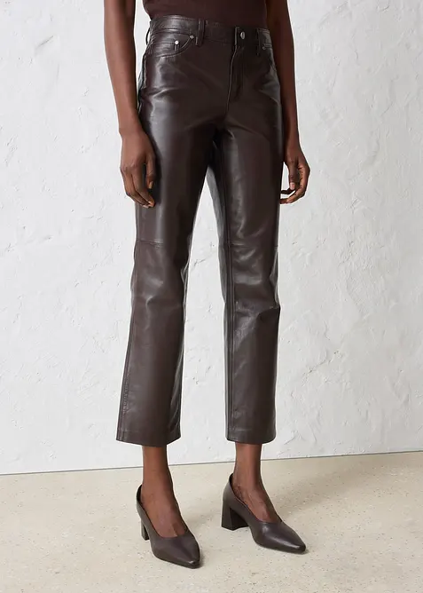 Pantaloni in nappa d'agnello, bonprix