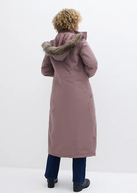 Giubbotto outdoor con pelliccia sintetica, impermeabile, bonprix