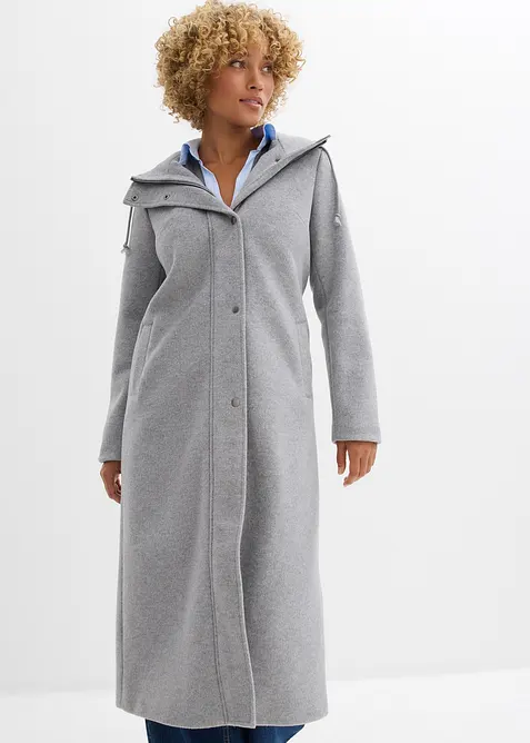 Cappotto lungo in simil lana, bonprix