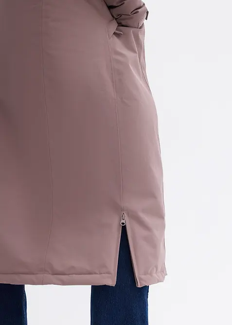 Giubbotto outdoor con pelliccia sintetica, impermeabile, bonprix