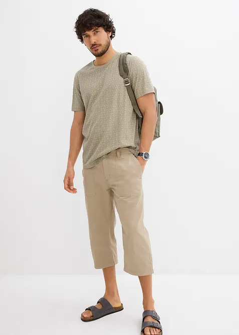 T-shirt in puro cotone biologico con fantasia, bonprix