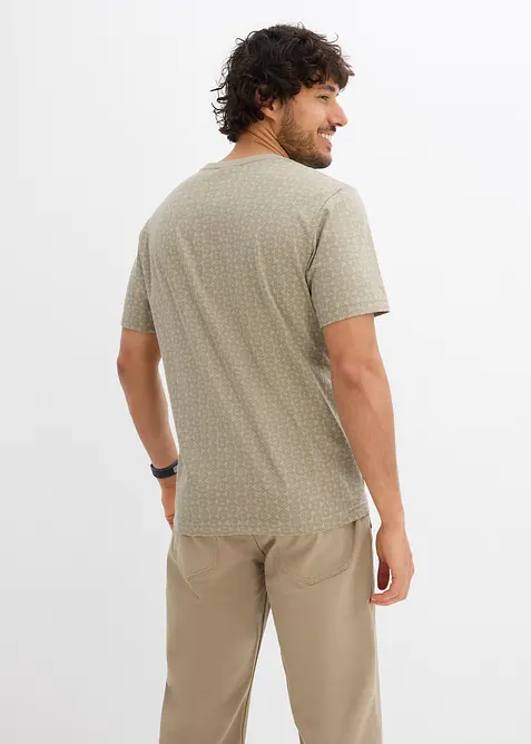 T-shirt in puro cotone biologico con fantasia, bonprix