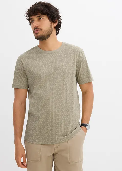 T-shirt in puro cotone biologico con fantasia, bonprix