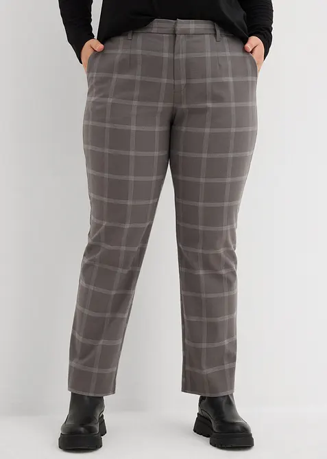 Pantaloni chino a quadri, bonprix