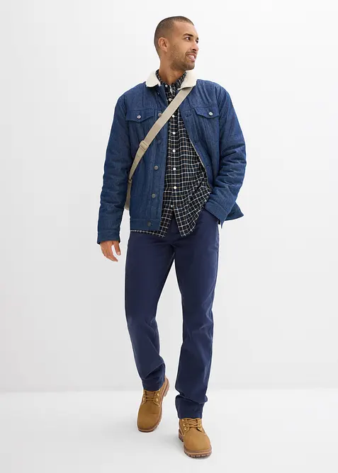 Camicia a maniche lunghe in flanella di puro cotone, bonprix