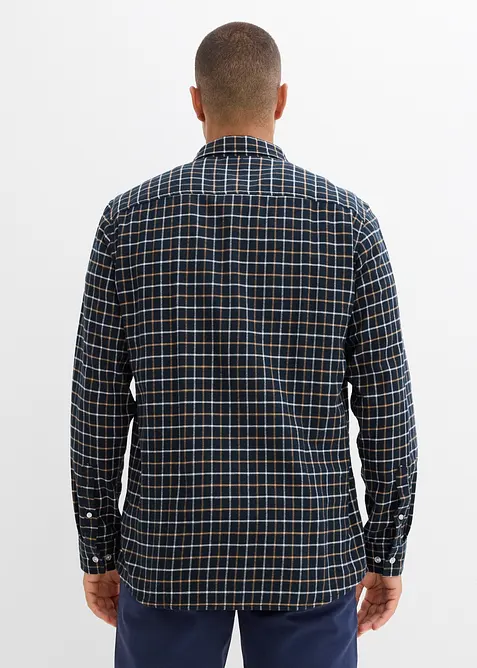 Camicia a maniche lunghe in flanella di puro cotone, bonprix