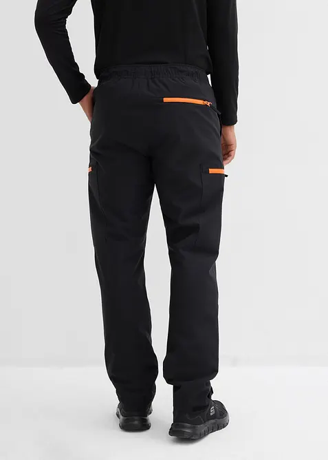 Pantaloni cargo funzionali e impermeabili con fodera calda, relaxed fit, bonprix