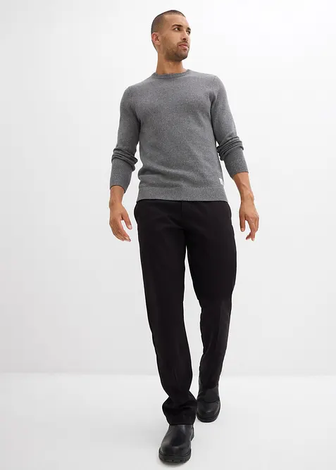 Maglione in filato fine con cotone riciclato, bonprix