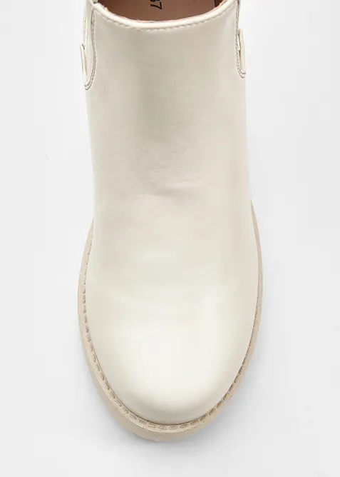 Stivaletti chelsea con tacco a blocco, bonprix