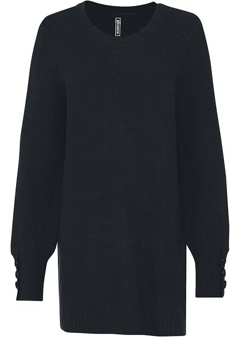 Maglione lungo con bottoni, bonprix