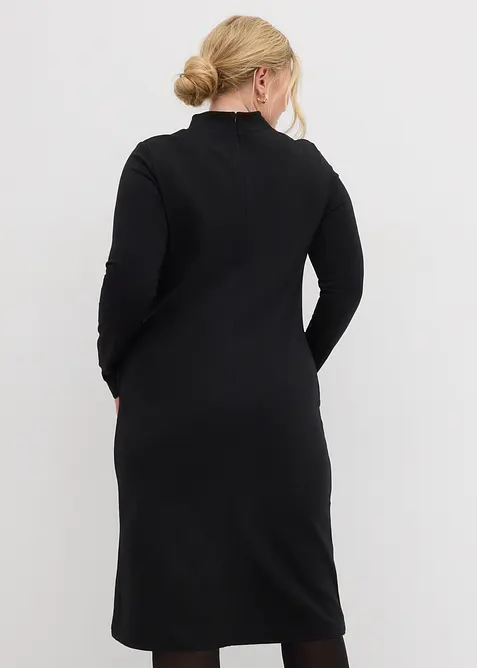 Abito in punto di Roma con colletto dritto, bonprix