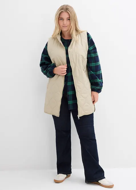 Blusa in flanella di puro cotone, bonprix