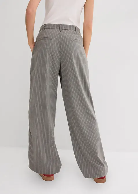 Pantaloni con pinces e bande a contrasto, bonprix