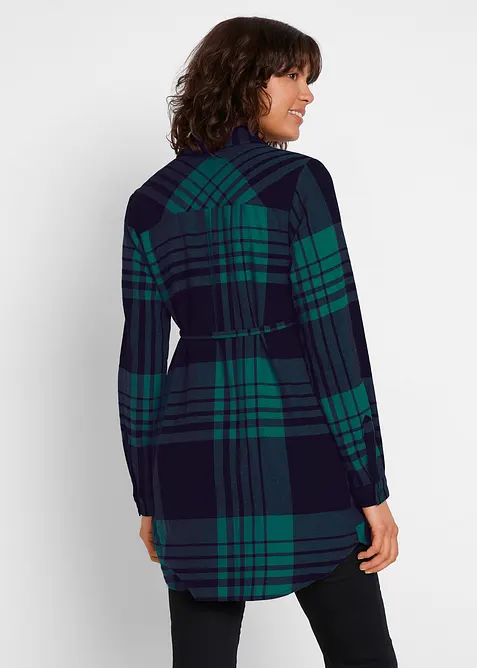 Camicia lunga pr&eacute;maman / da allattamento in flanella, bonprix