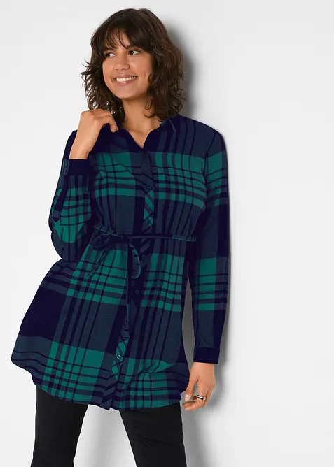 Camicia lunga pr&eacute;maman / da allattamento in flanella, bonprix