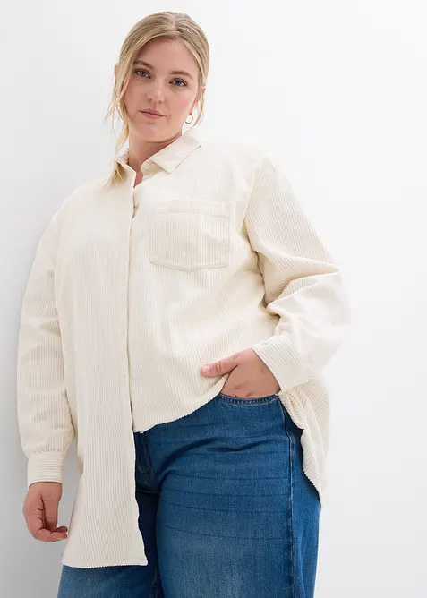 Camicia in velluto di cotone a coste, bonprix