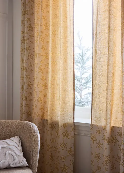 Tenda jacquard in cotone biologico (pacco da 1), bonprix