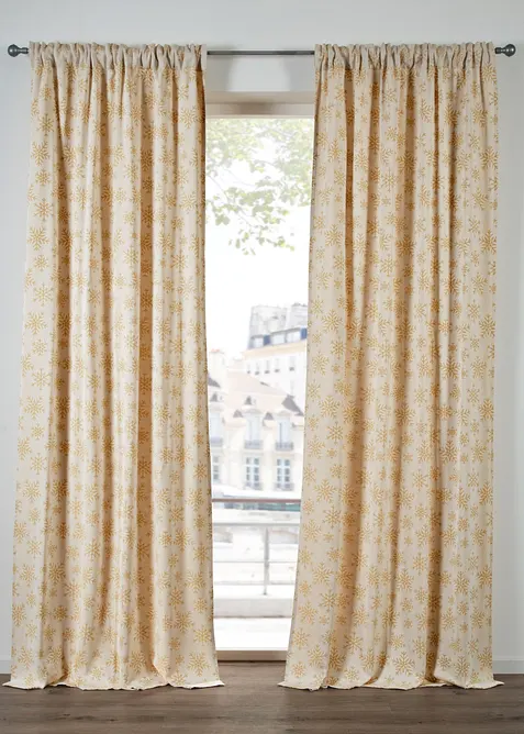 Tenda jacquard in cotone biologico (pacco da 1), bonprix