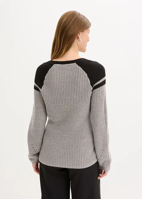 Maglione con bottoni, bonprix
