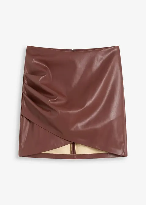 Gonna corta in similpelle, bonprix