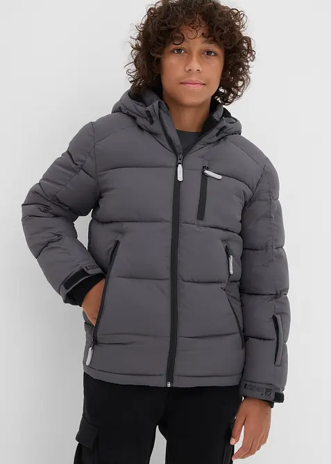 Giacca invernale con calda imbottitura e cappuccio, bonprix