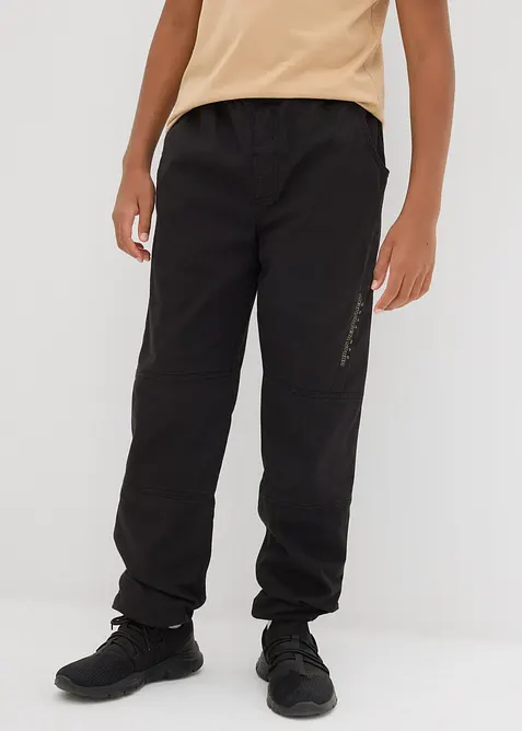 Pantaloni termici con elastico in vita e fodera in jersey, loose fit, bonprix