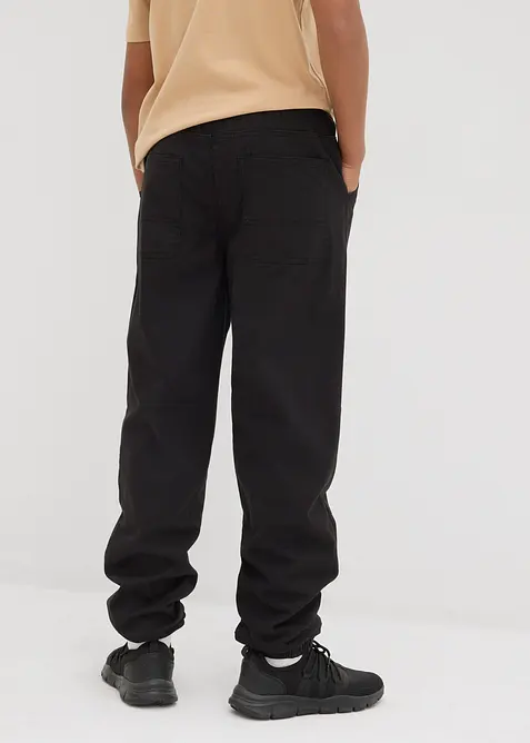 Pantaloni termici con elastico in vita e fodera in jersey, loose fit, bonprix